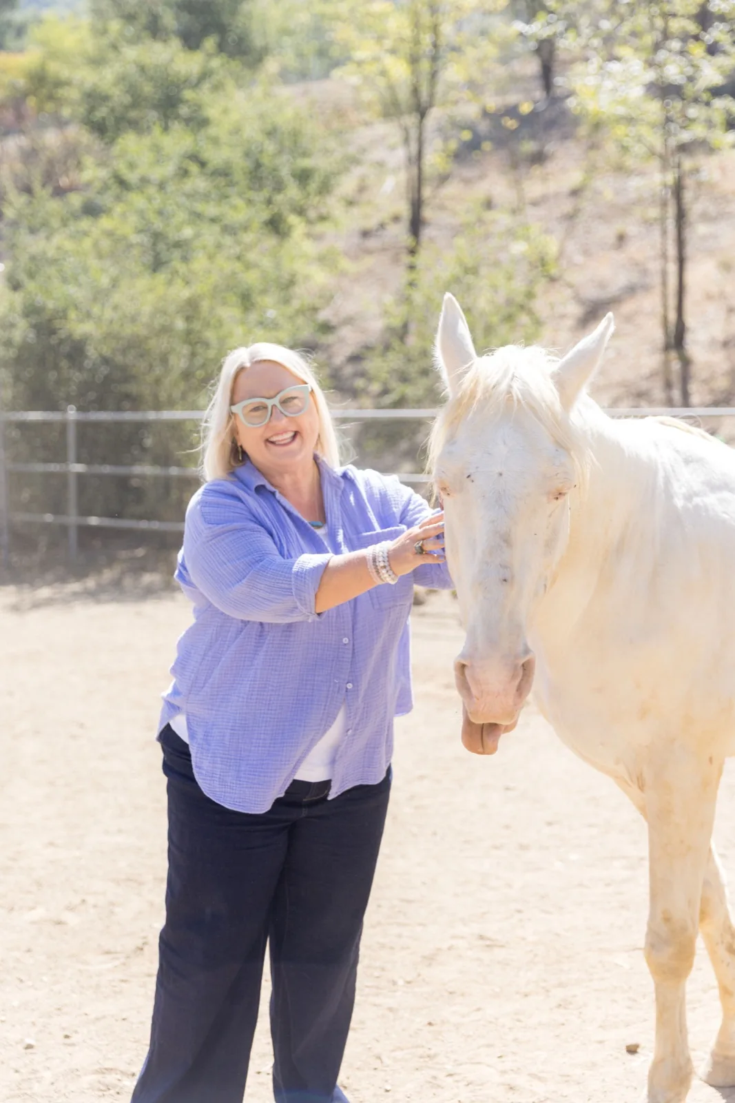 Angela Schellenberg at Shakti Ranch in Malibu